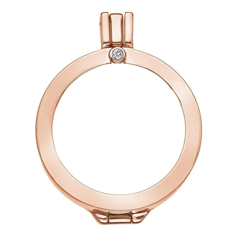 Capri Rose Gold Plate Sterling Silver keeper 33mm