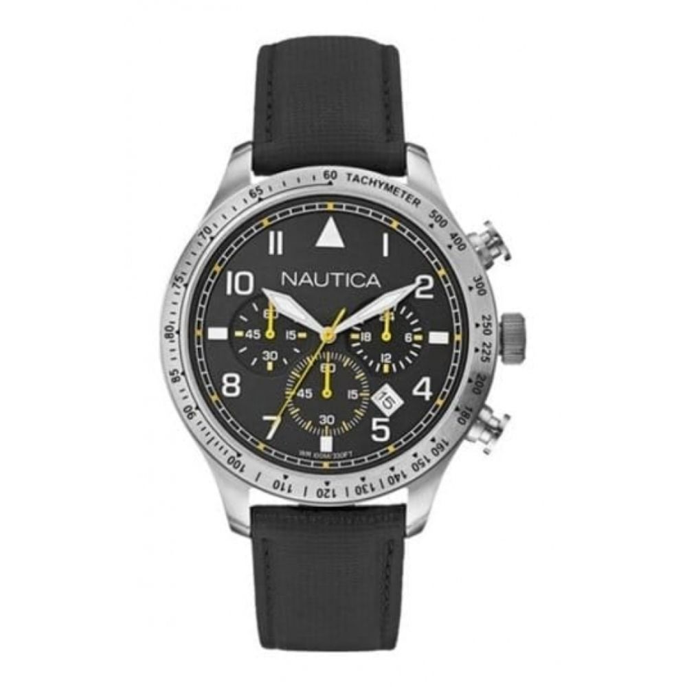 Gents BFD 105 Chronograph Black Watch Stainless Steel Case