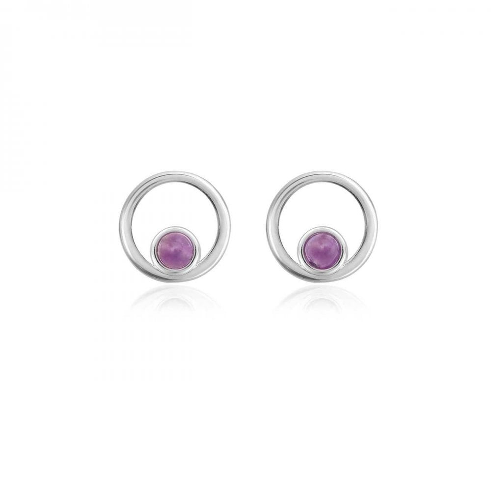 Treasure The Little Things | Birthstone February Amethyst | Silver | Earring Box