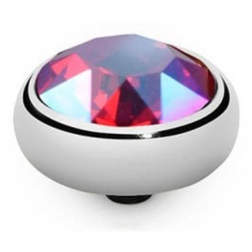 10mm Interchangeable Sesto Light Siam Shimmer Crystal Top in S/P