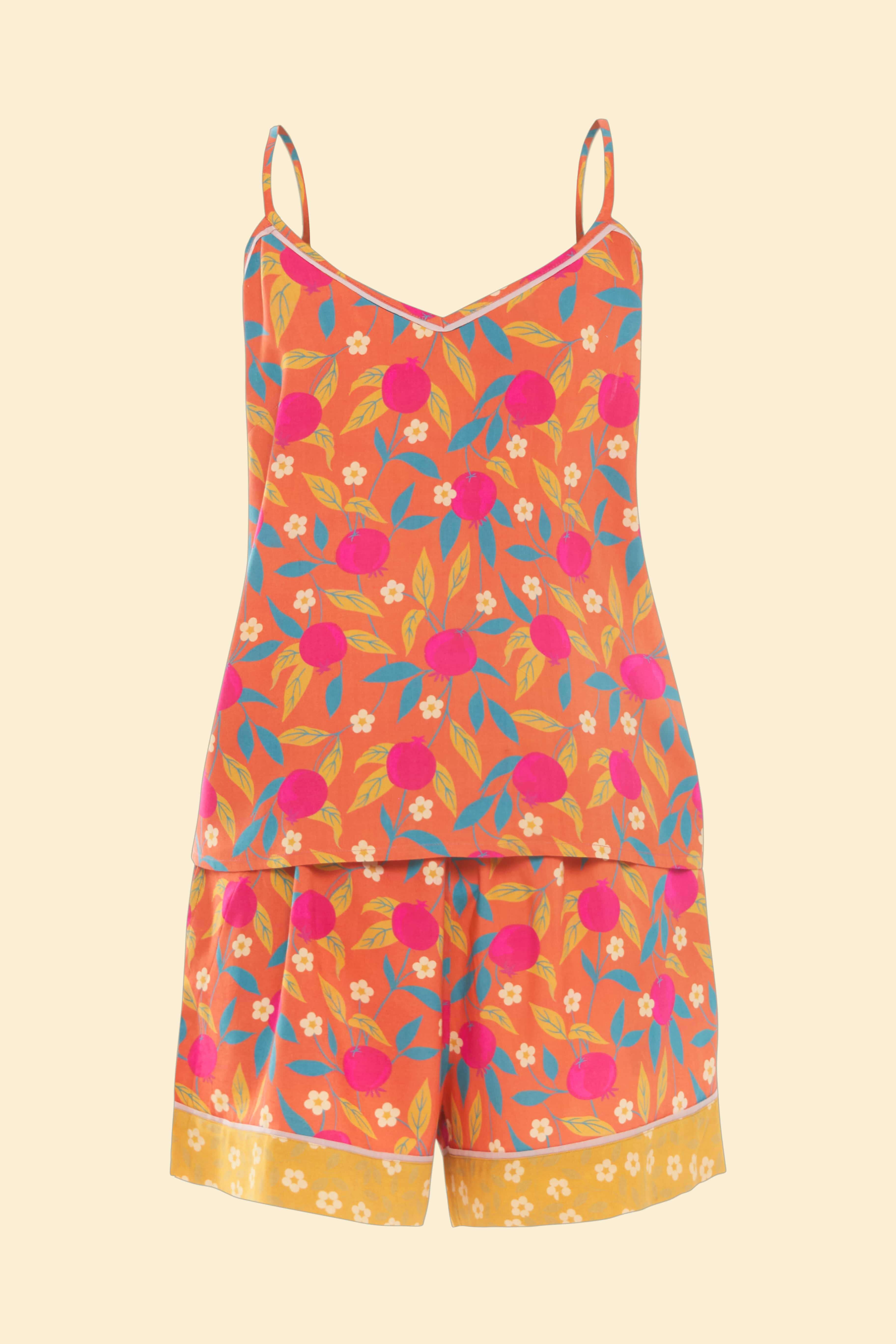 Cami Pomegranate in Tangerine Pyjamas