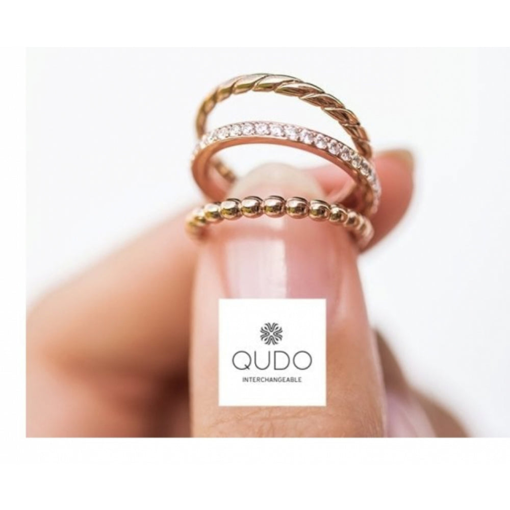 Famosa Matino Rose Gold Plated Stainless Steel Spacer Ring