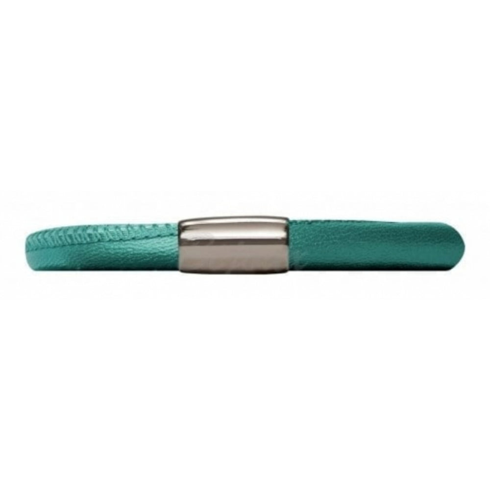 Green Leather Sinlge Band Bracelet