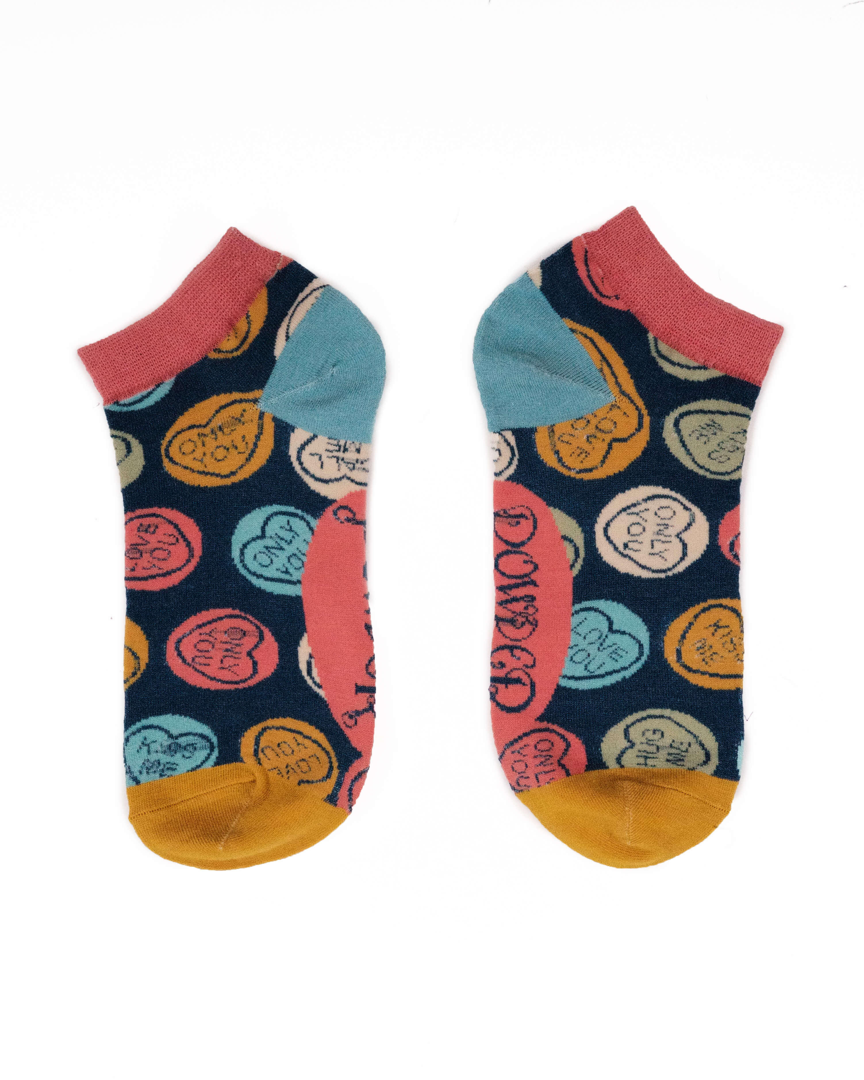 Ladies Trainer Socks Love Hearts