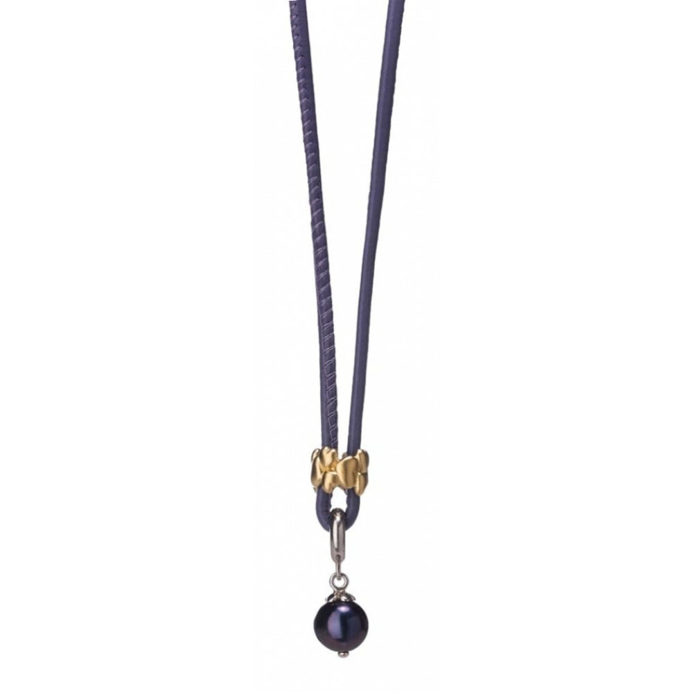 Purple Leather Customisable Necklace