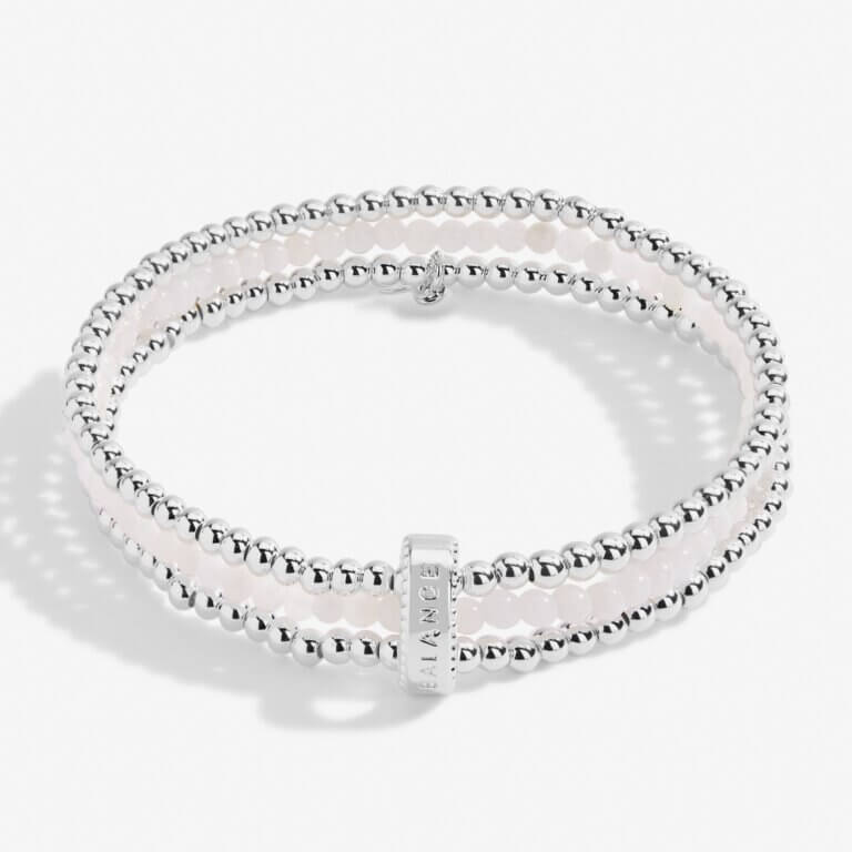 Wellness Stones | Moonstone Bracelet | Silver | 17.5cm Stretch