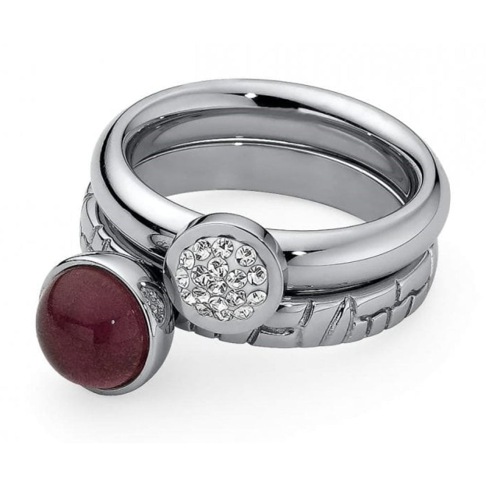 Famosa Segni Stainless Steel Slim Ring