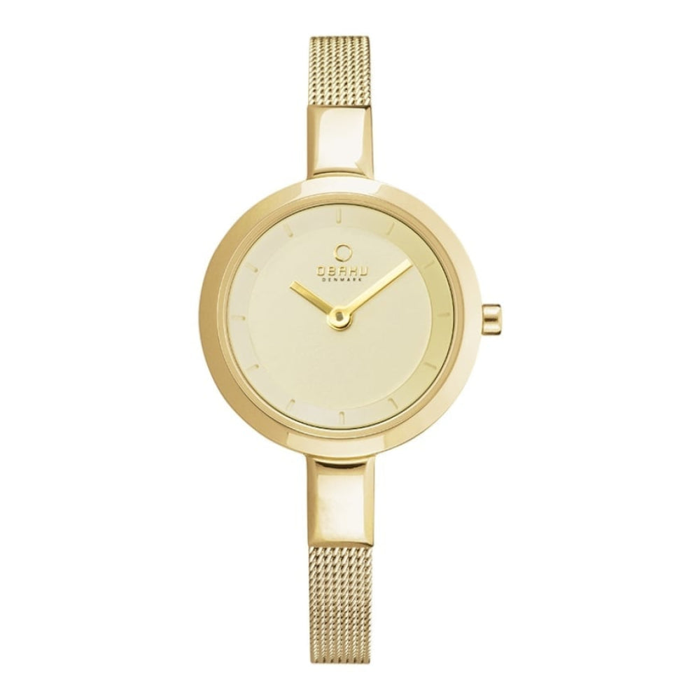 SIV - GOLD Gold Plated Stainless Steel Mesh Bracelet Watch