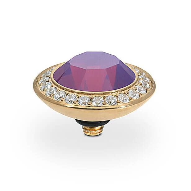 Interc Tondo Deluxe YG Amethyst Opal 13mm Top