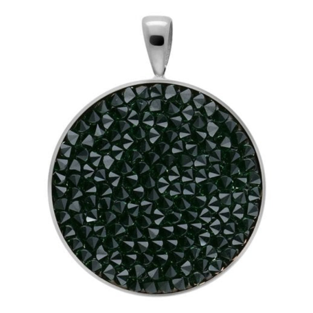 Pendant Tirano Big 25mm Erinite Crystals In Silver