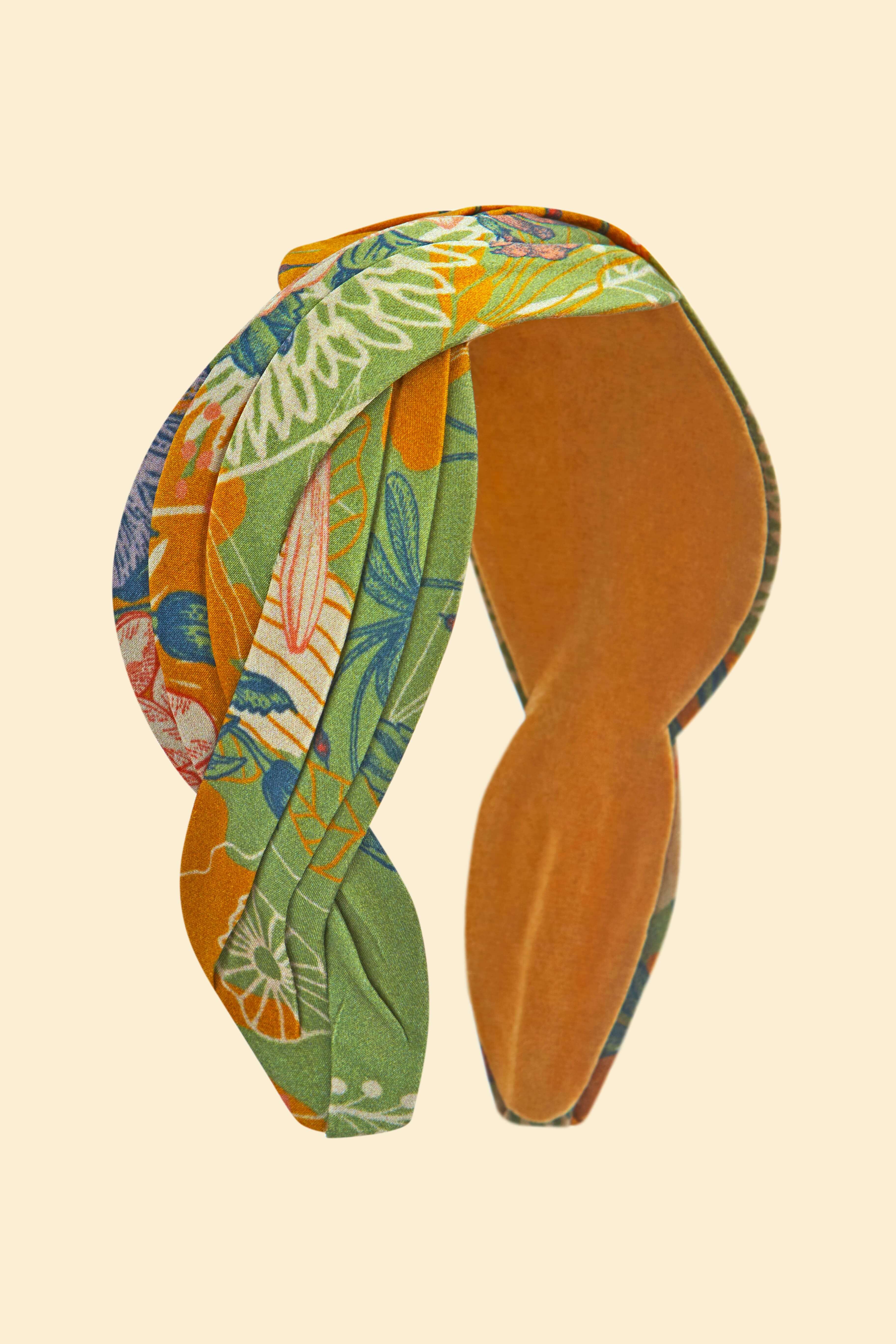 Cockatoo Twisted Satin Headband - Sage