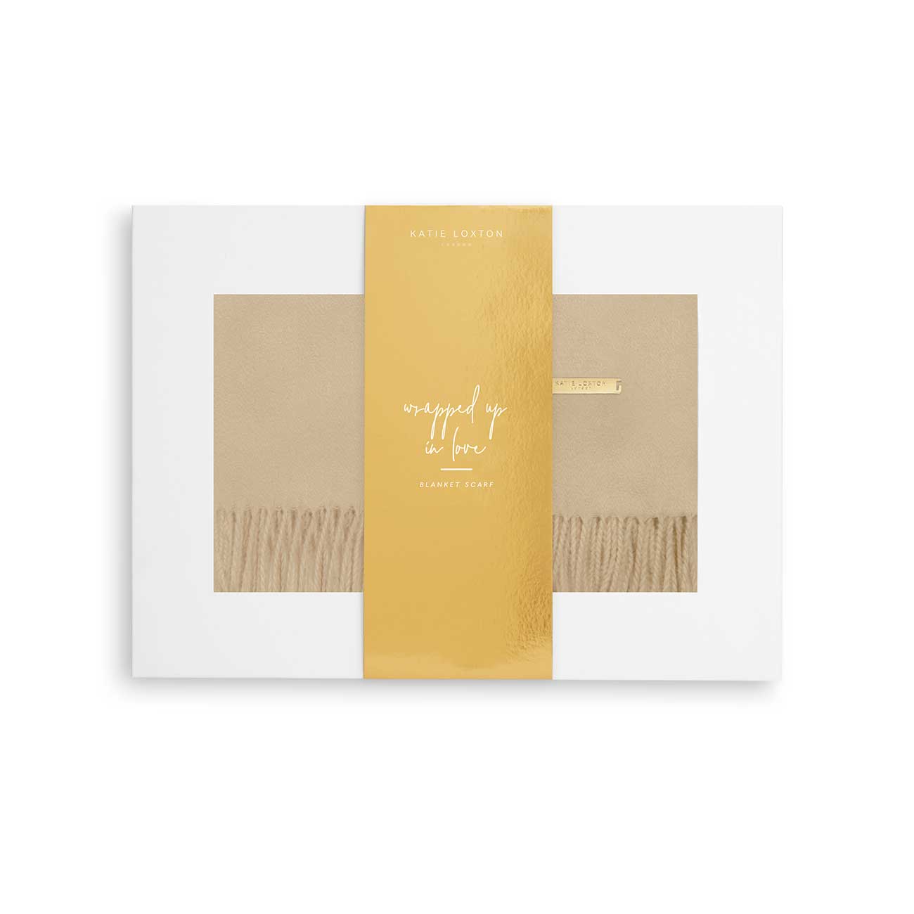 Thick Plain Scarf | Caramel