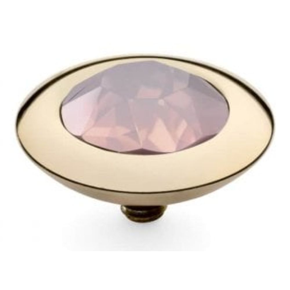 Famosa Gold 13mm Tondo Ring Top Rose Water Opal