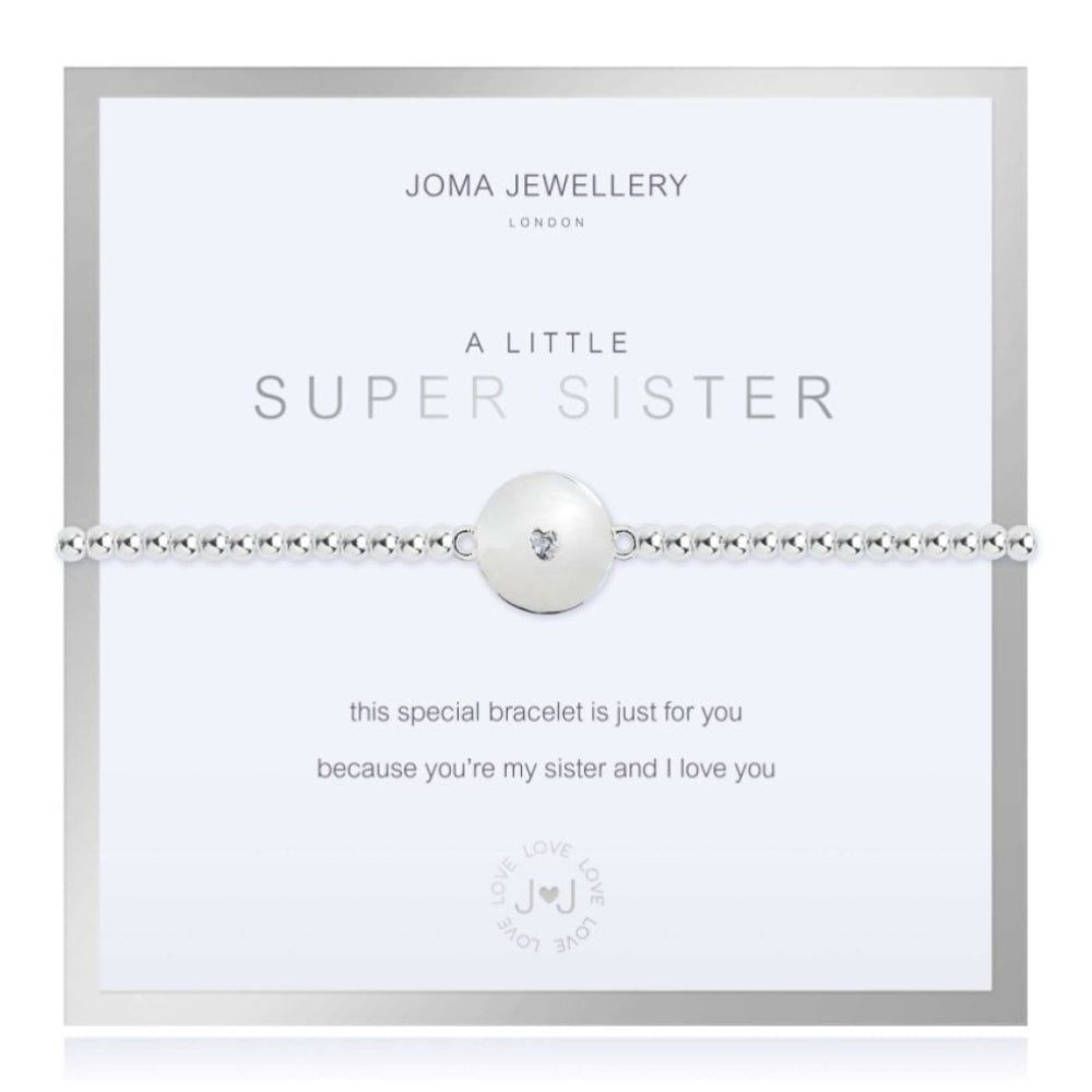 Beautifully Boxed A Littles| Super Sister | Bracelet |17.5cm Stretch