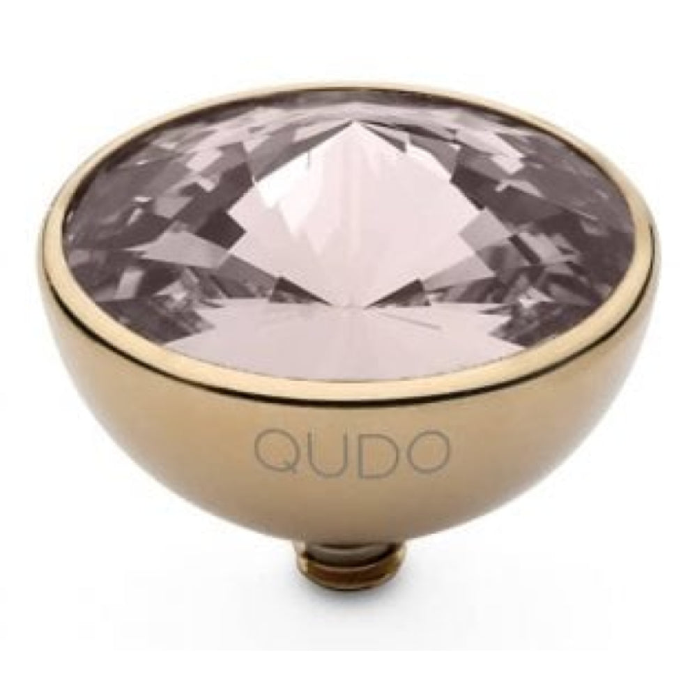 Famosa Gold 13mm Bottone Ring Top Light Amethyst