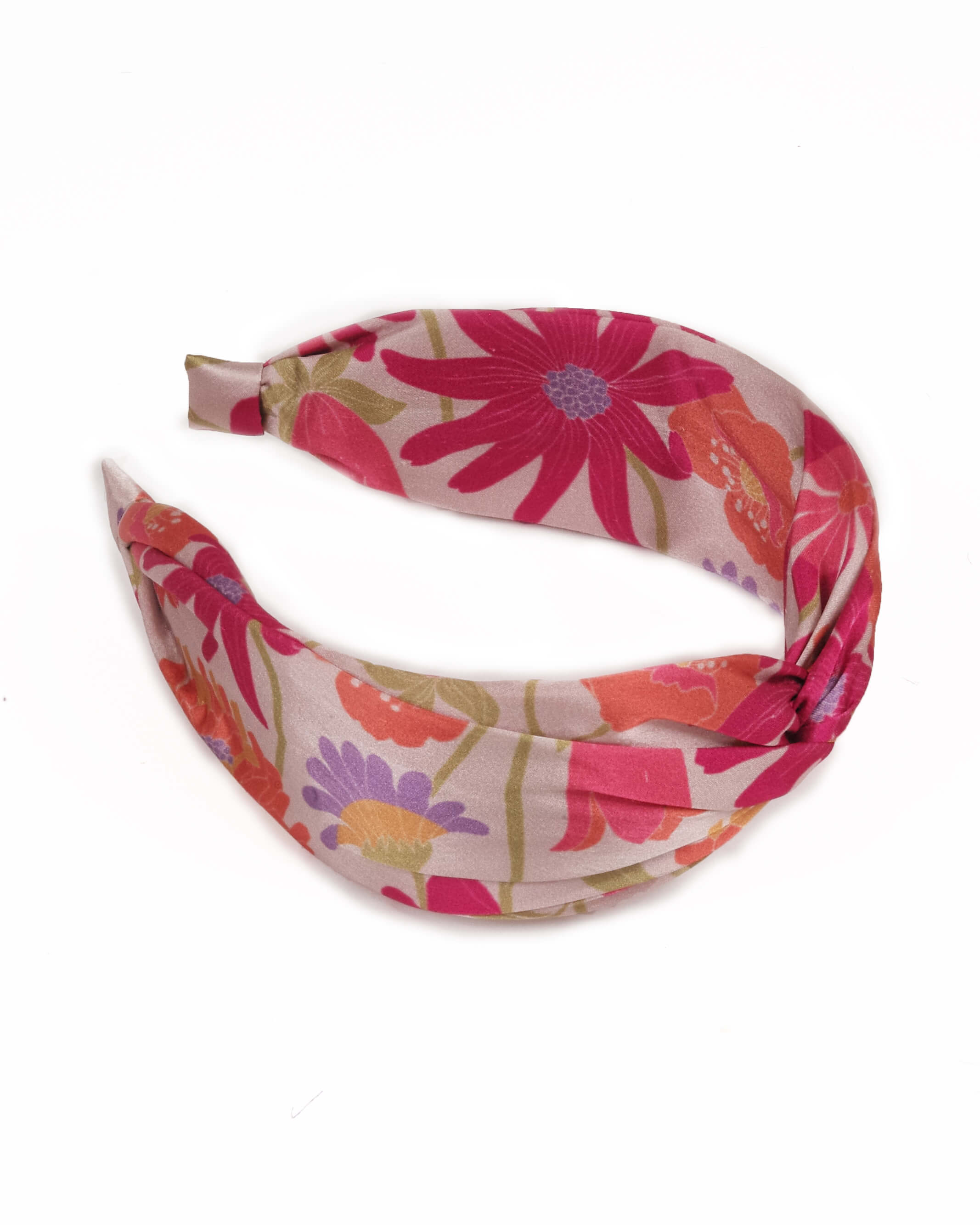 Satin Headband Retro Meadow Cream