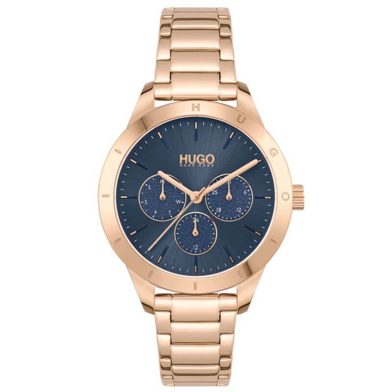 FRIEND Blue Dial & Rose Gold Bracelet Strap Womens Watch