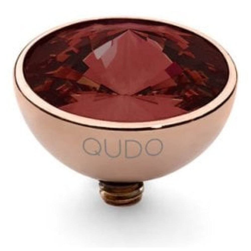 Famosa Rose Gold 11.5mm Bottone Ring Top Siam