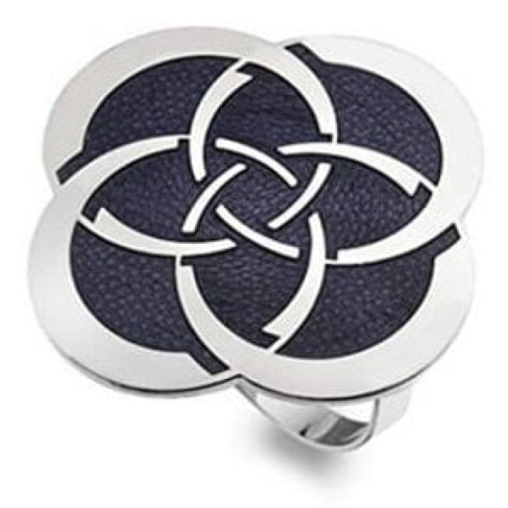 Mackintosh Purple Celtic Knot Scarf Ring