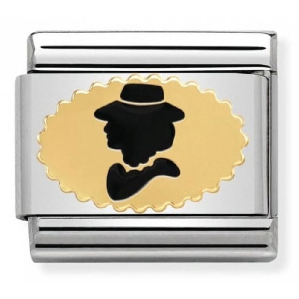 Classic Madame In Stainless Steel & 18k Gold Charm
