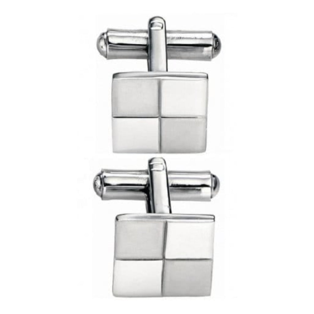 Stainless Steel Detailed Cufflinks