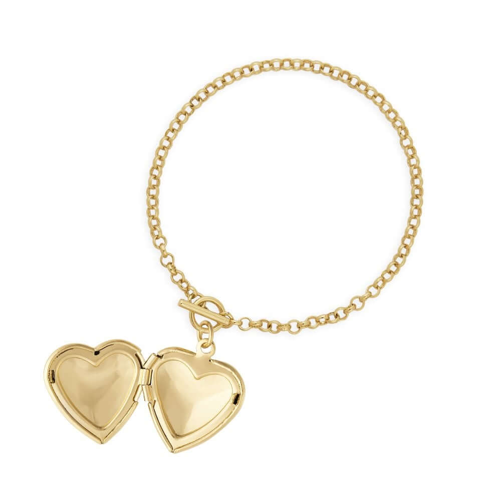 Life Lockets Gold Heart Locket 18cm Bracelet��