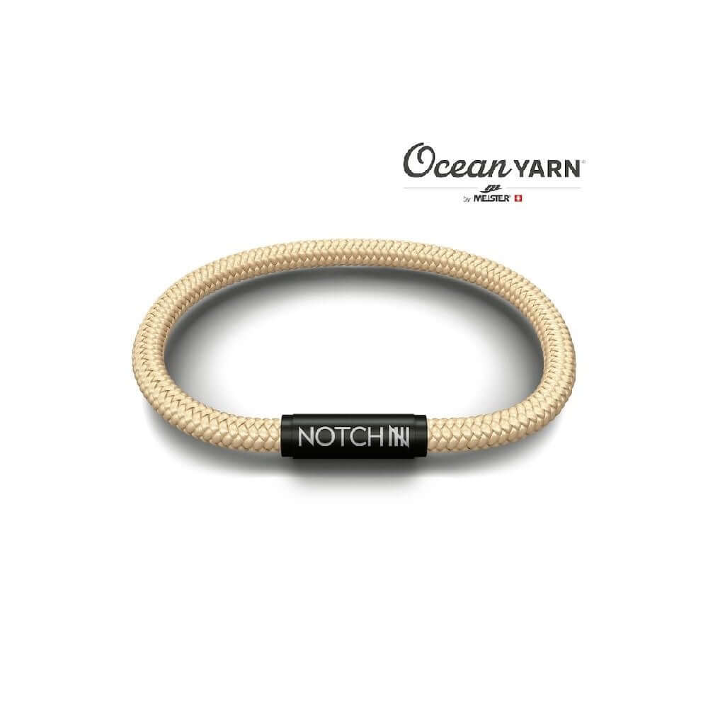 Ocean Yarn Sand With Black Clasp Bracelet