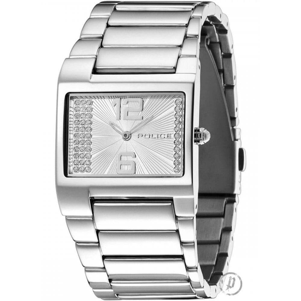 Stainless Steel Stone Set Dial & Bracelet Strap Vanity Ladies Watch