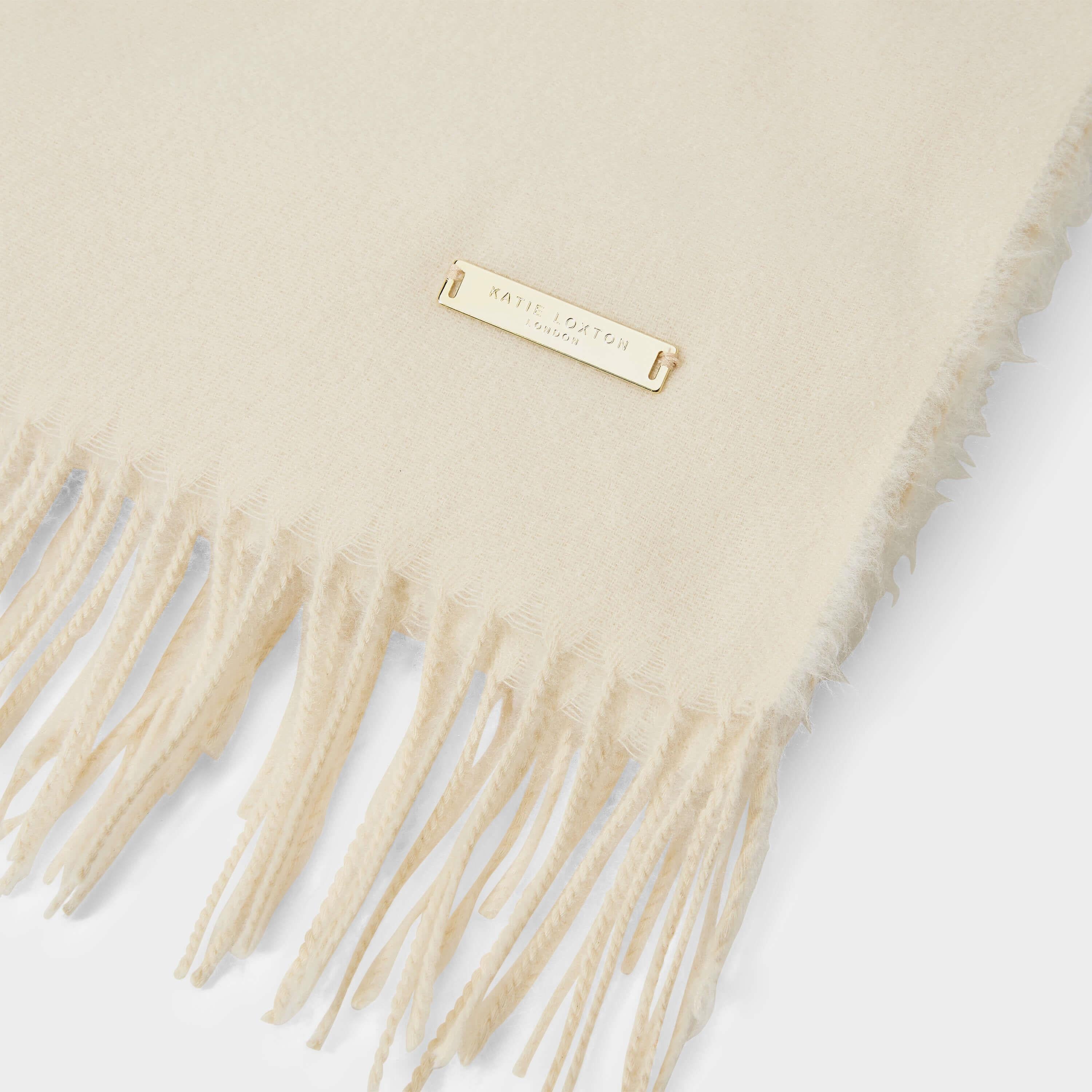 Sustainable Style Blanket Scarf | Off White