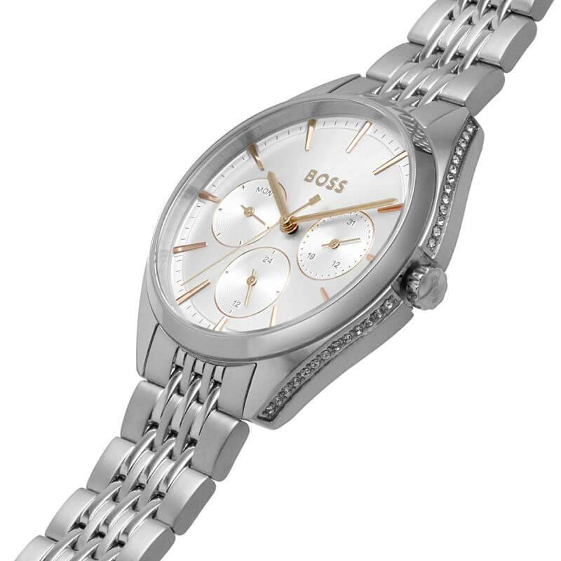 Saya Silver Dial Stainless Steel Bracelet Multifunction Ladies Watch