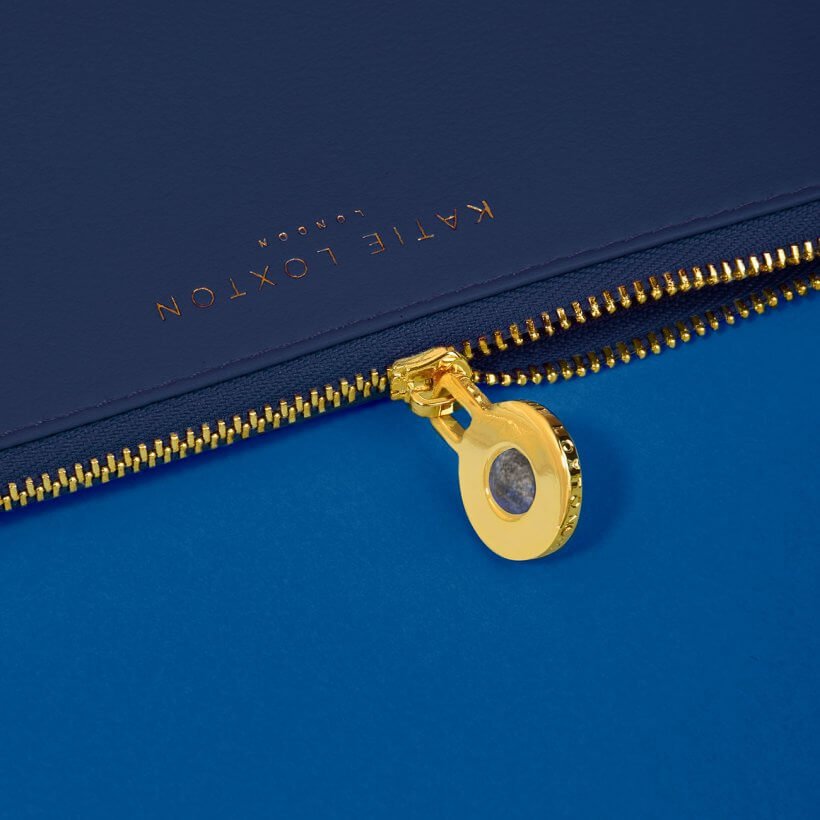 Birthstone Perfect Pouch | September | Lapiz Lazuli | Navy