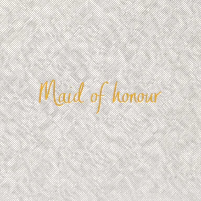 Bridal Perfect Pouch 'Maid Of Honour' In Silver