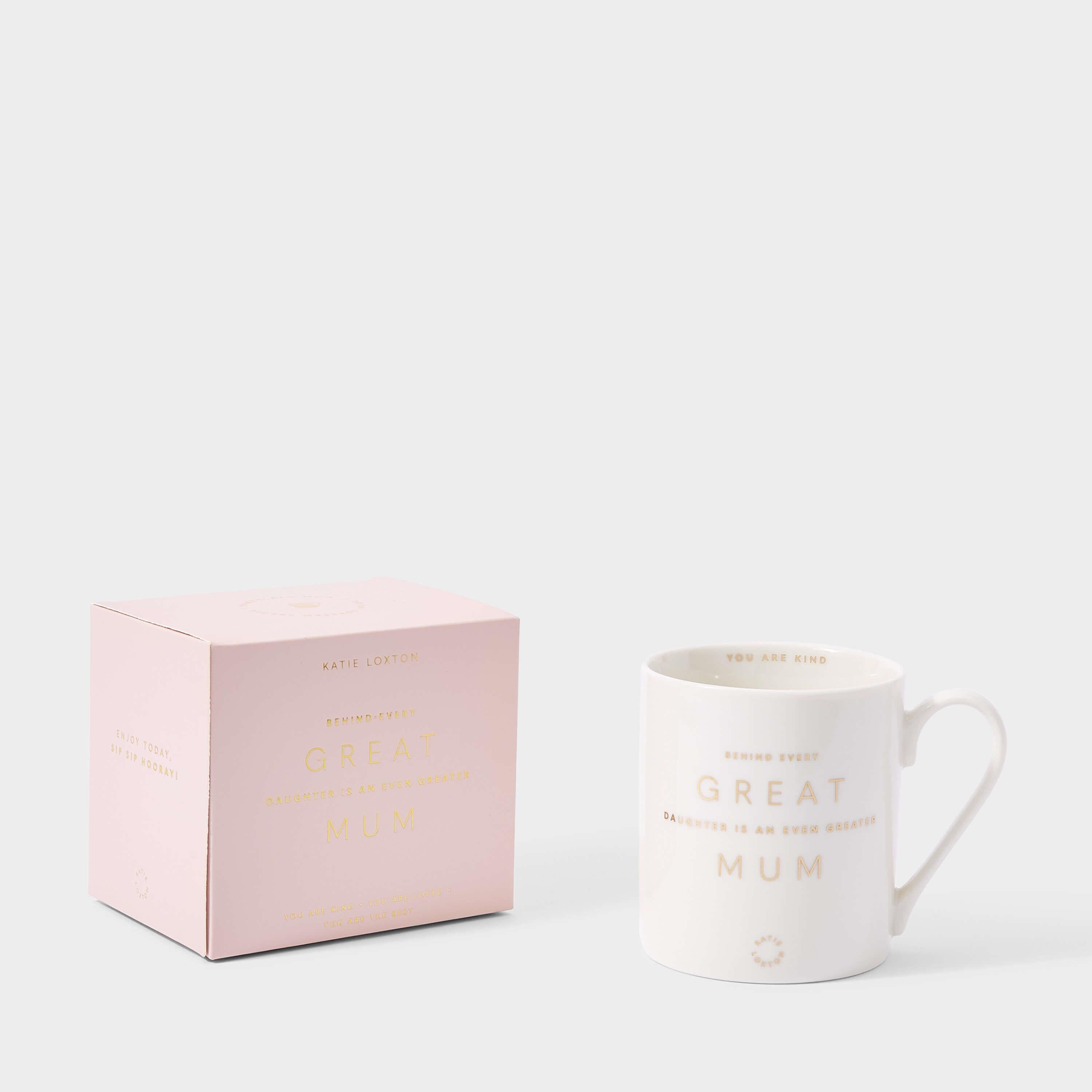 Porcelain Mug | Behind Every Great Daughter Is An Greater Mum | Pink