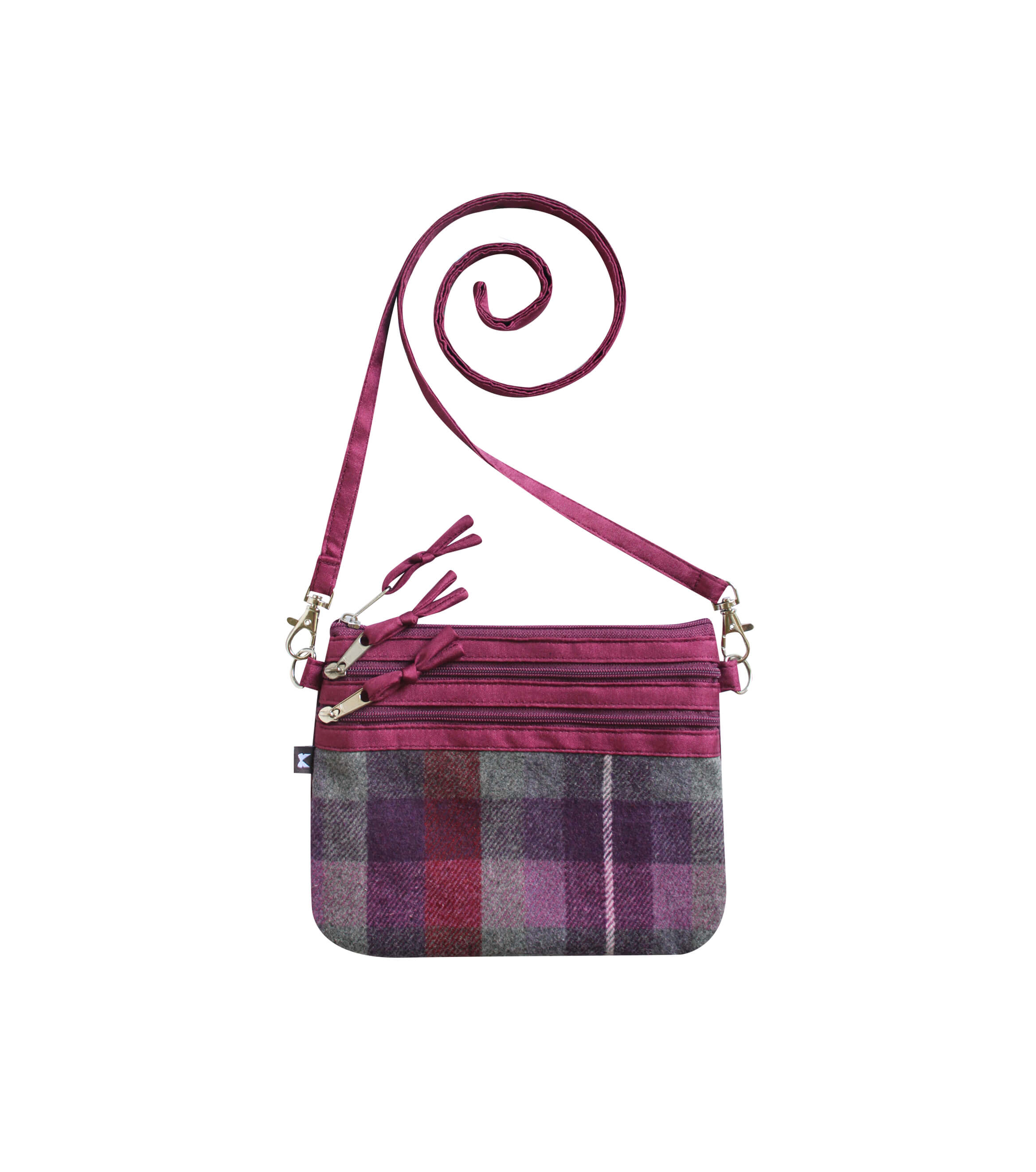 Glen Tweed 3 Zip Pouch