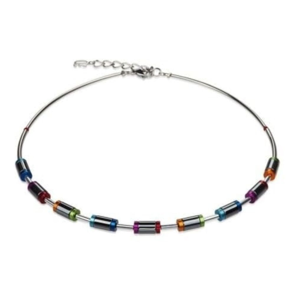 Ladies Diamond-Cut Aluminium Multicoloured Necklace