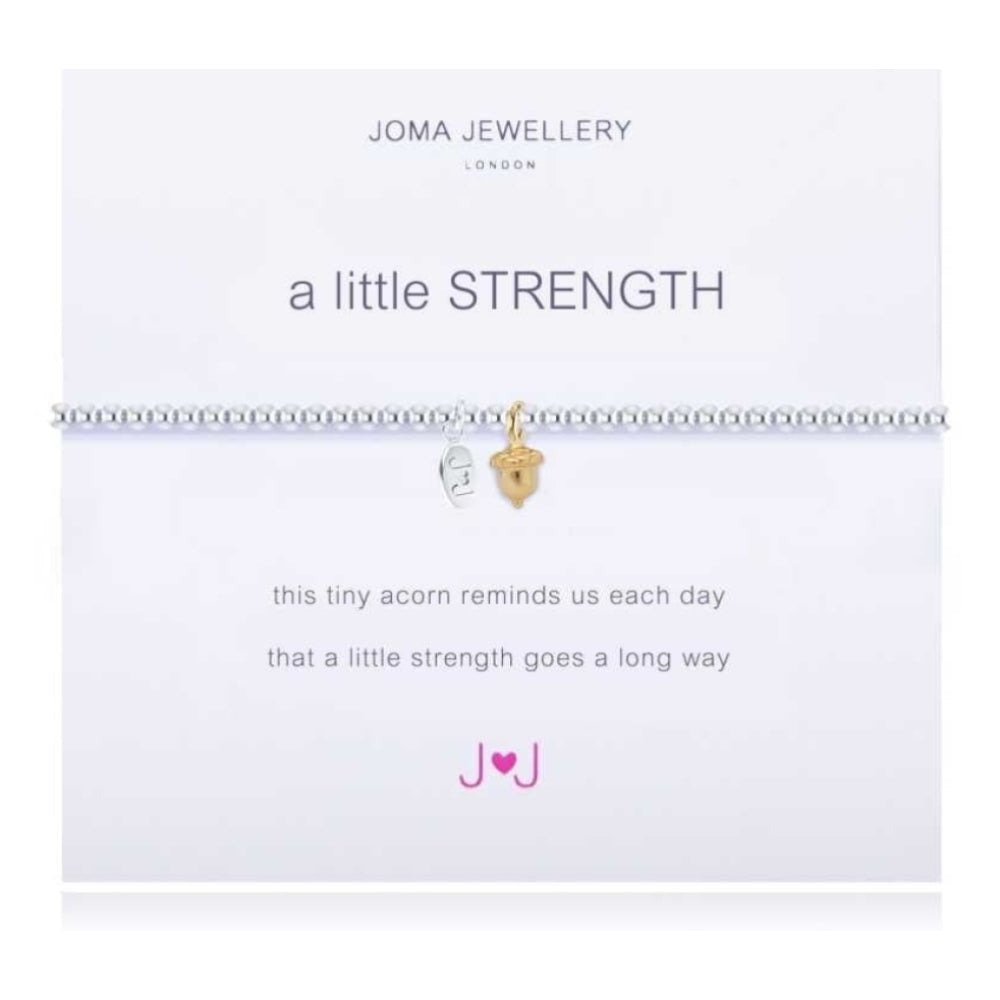 A Little | Strength | Silver And Gold | Bracelet | 17.5cm Stretch