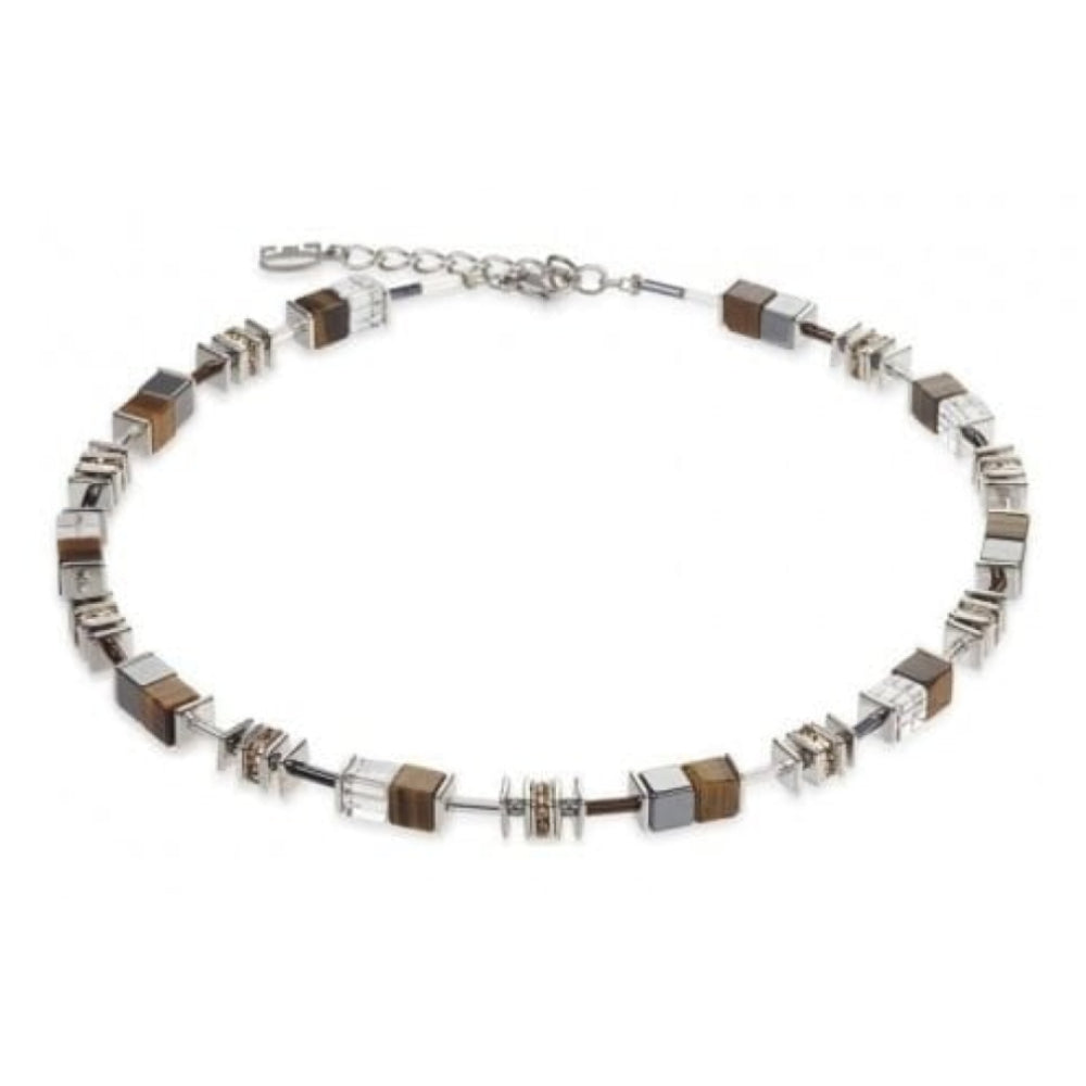 Ladies Brown Haematite agate Tiger's Eye Bead Necklace