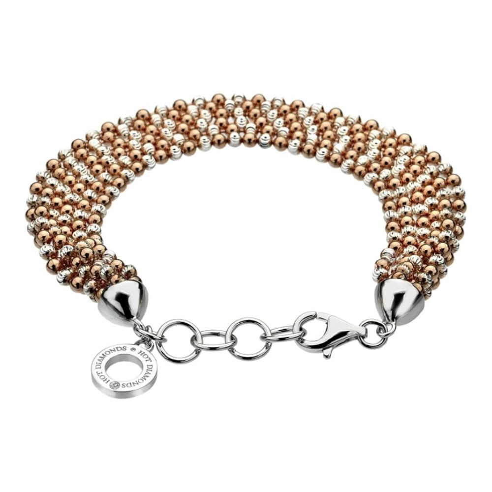 Garland Deluxe Bead Bracelet - Rose Gold Plated Accents