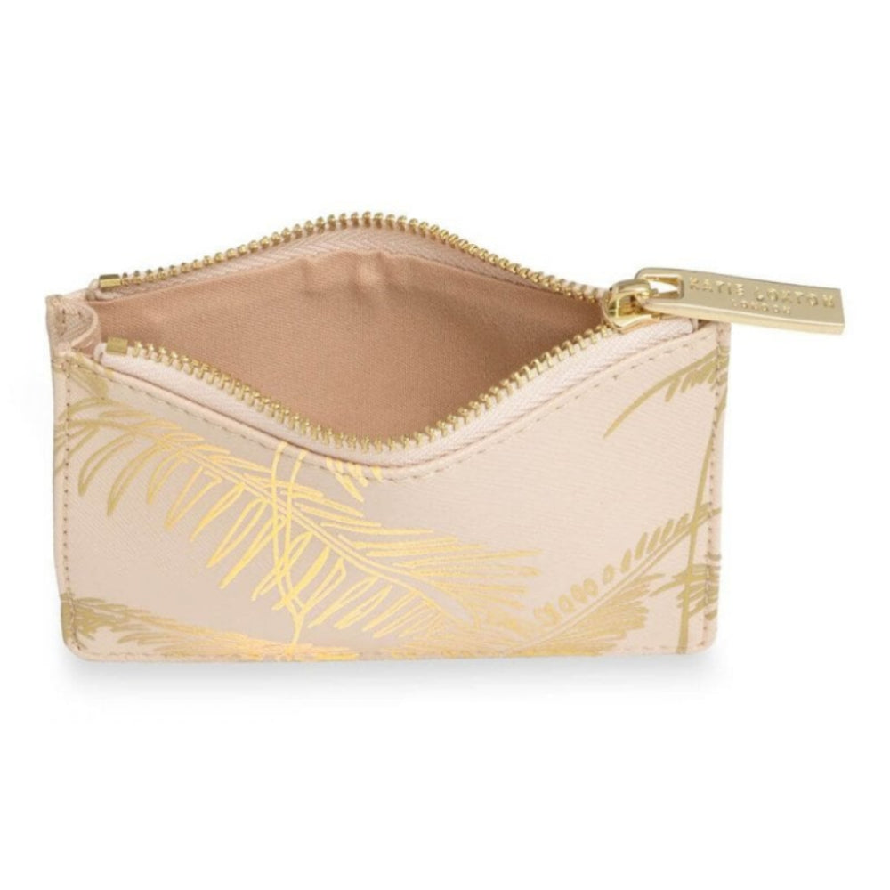Palm Print Card Holder | Nude Pink | 12.5 X 8.5cm