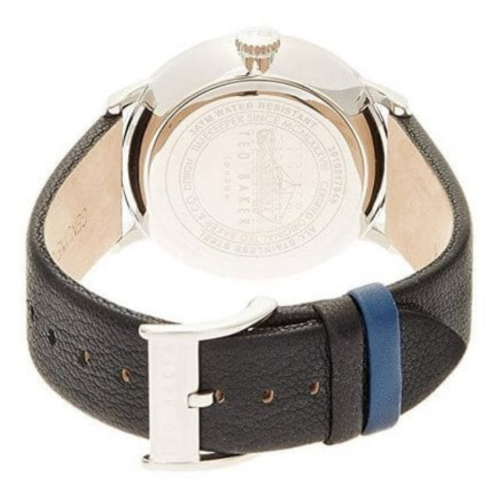 Black & Brown Two Tone Leather Rose Gold Watch