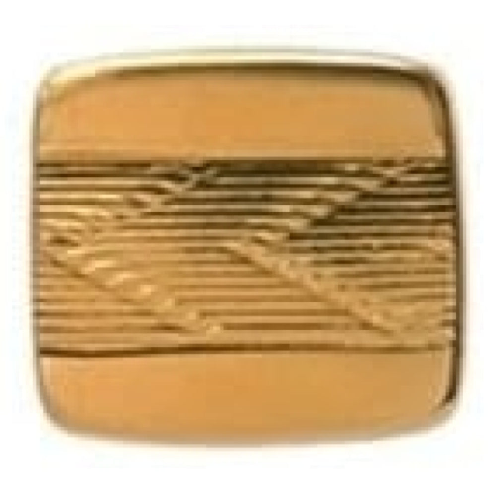 Gold Plated Square Chevron Design Tie Tac
