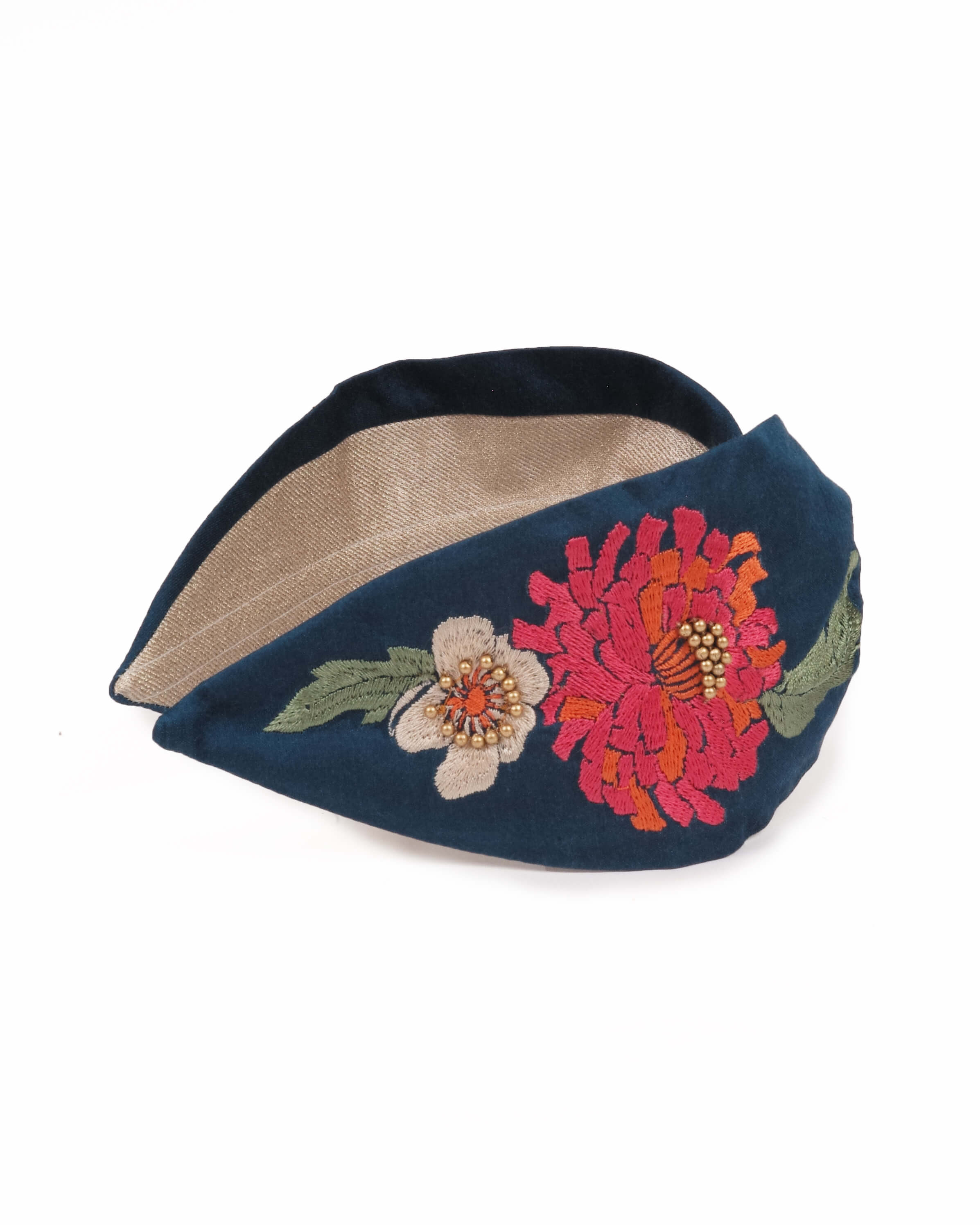 Embroidered Headband Retro Meadow