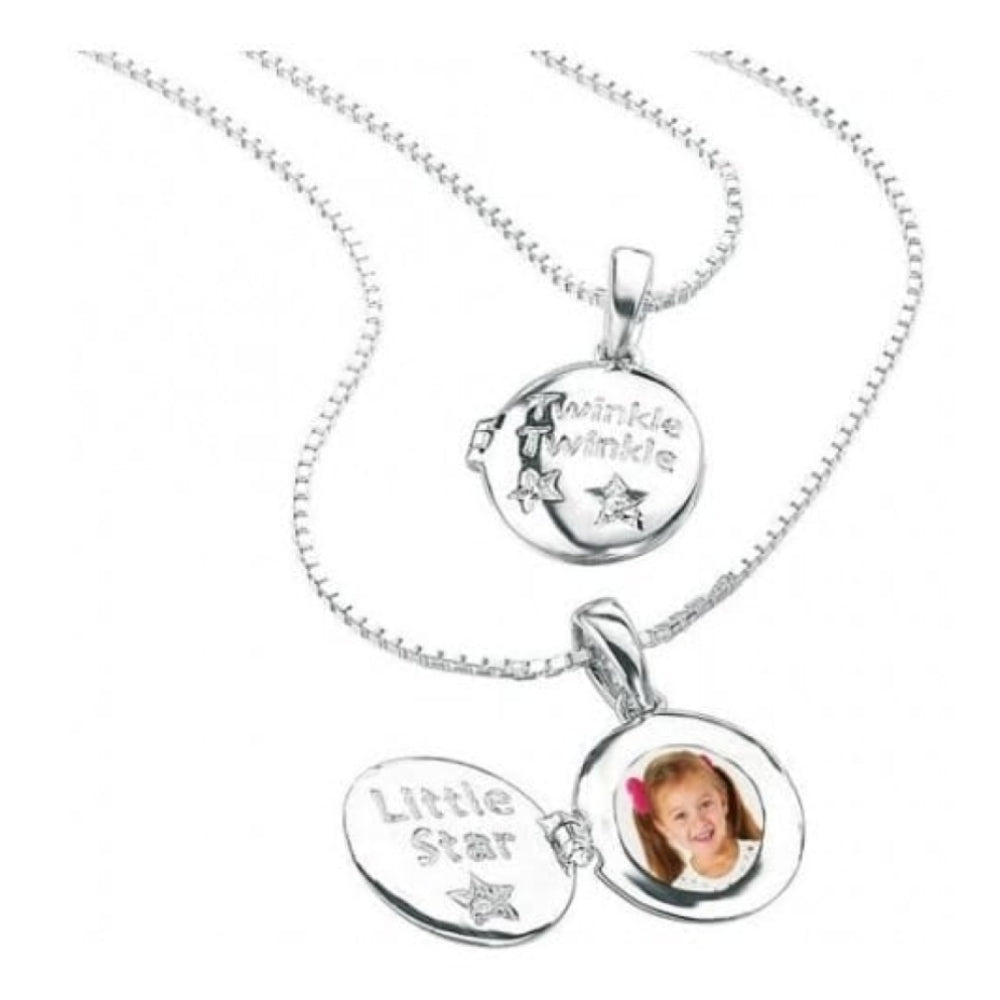 Childrens Silver Twinkle Twinkle Locket