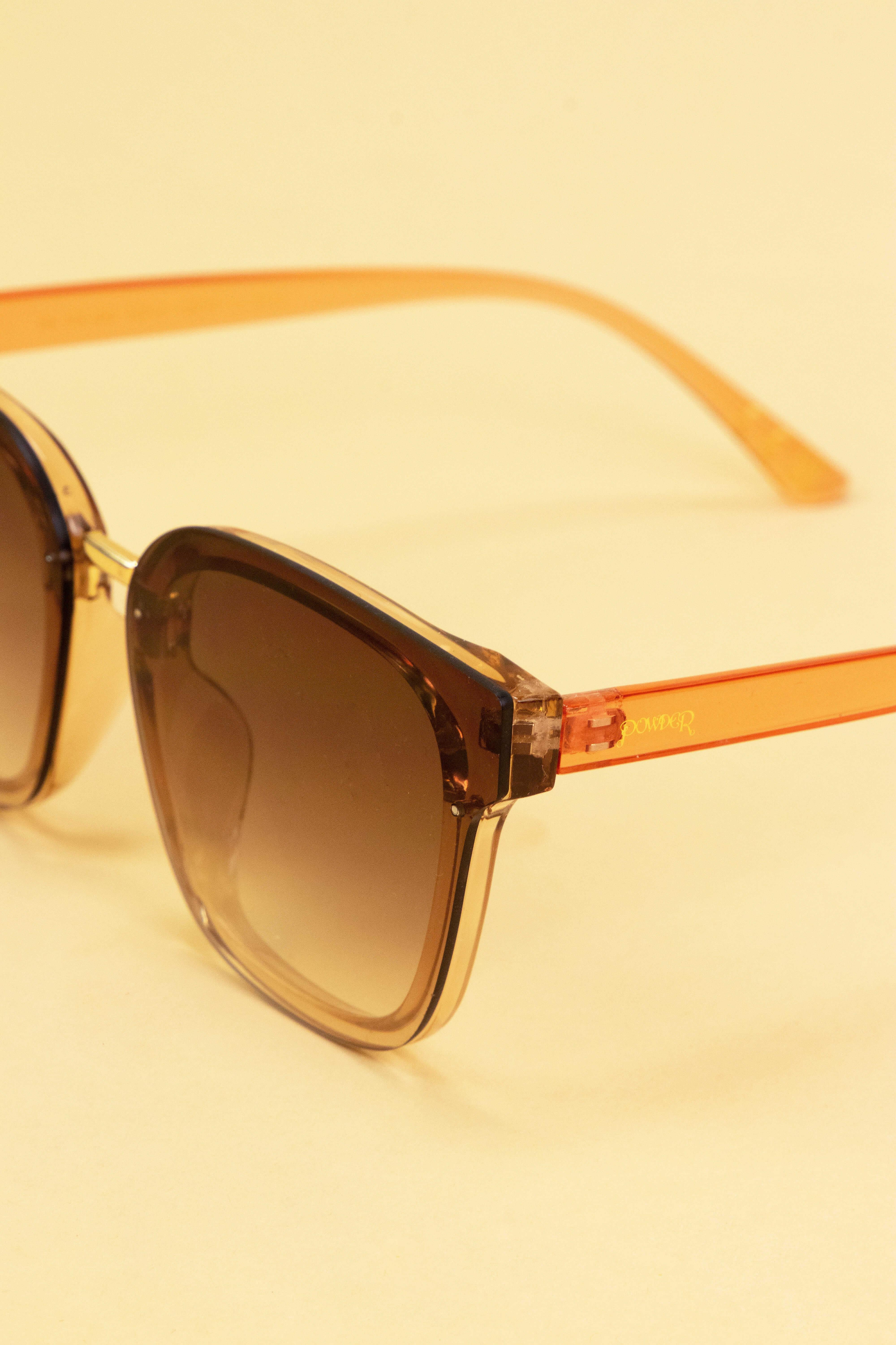 Hazel - Mocha/Apricot Sunglasses