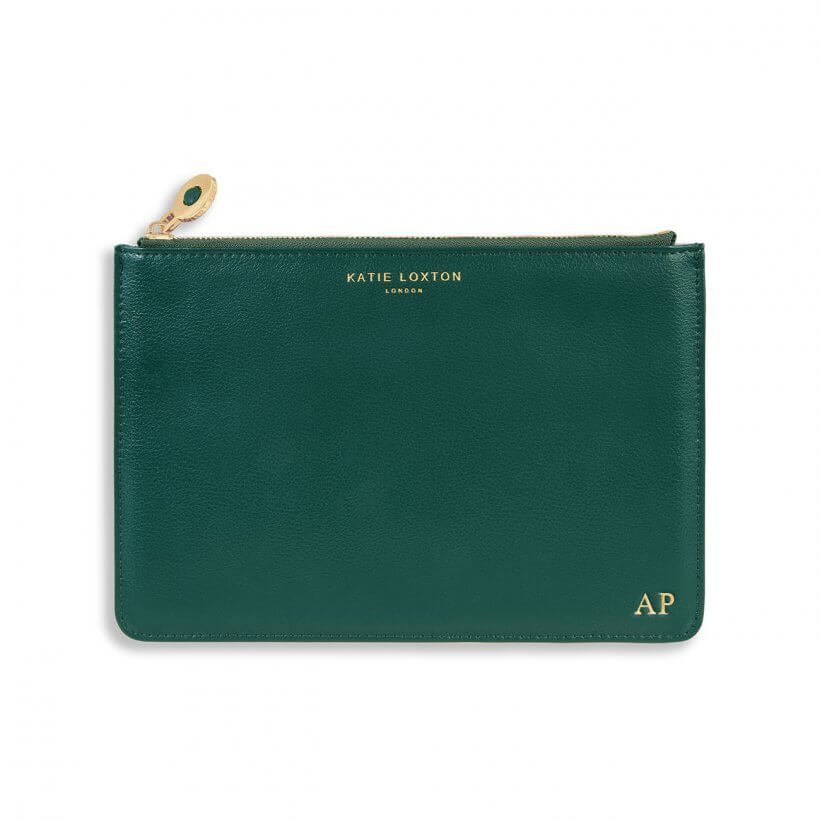 Birthstone Perfect Pouch | May | Green Agate | Dark Green
