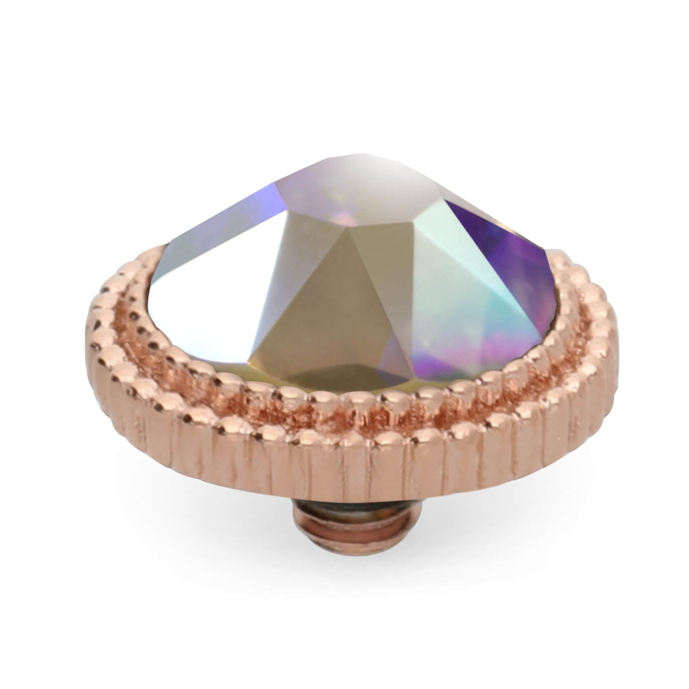 Fabero Flat RG/P 10mm Crystal Aurora Boreale Top