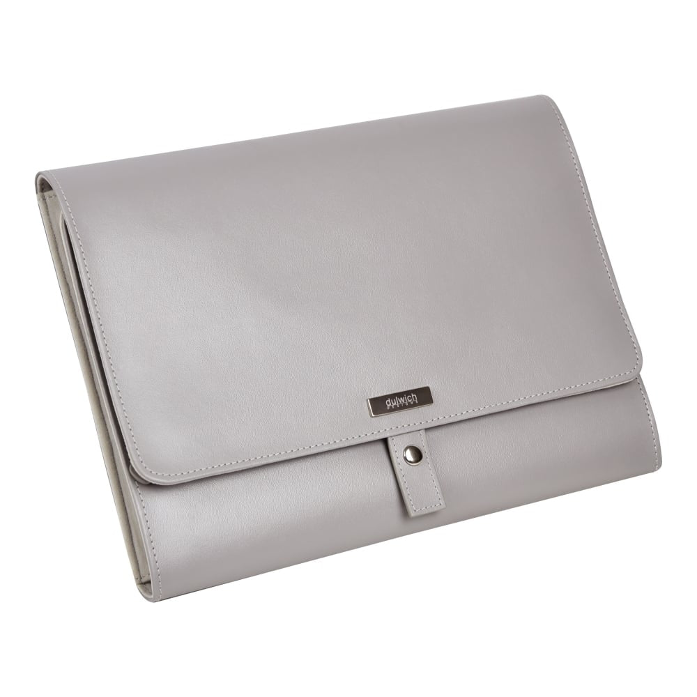 Grey Premium Leather Jewellery Portfolio