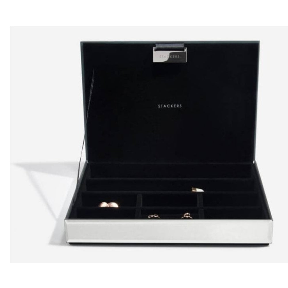 Classic Graphite Glitter Lidded Stacker