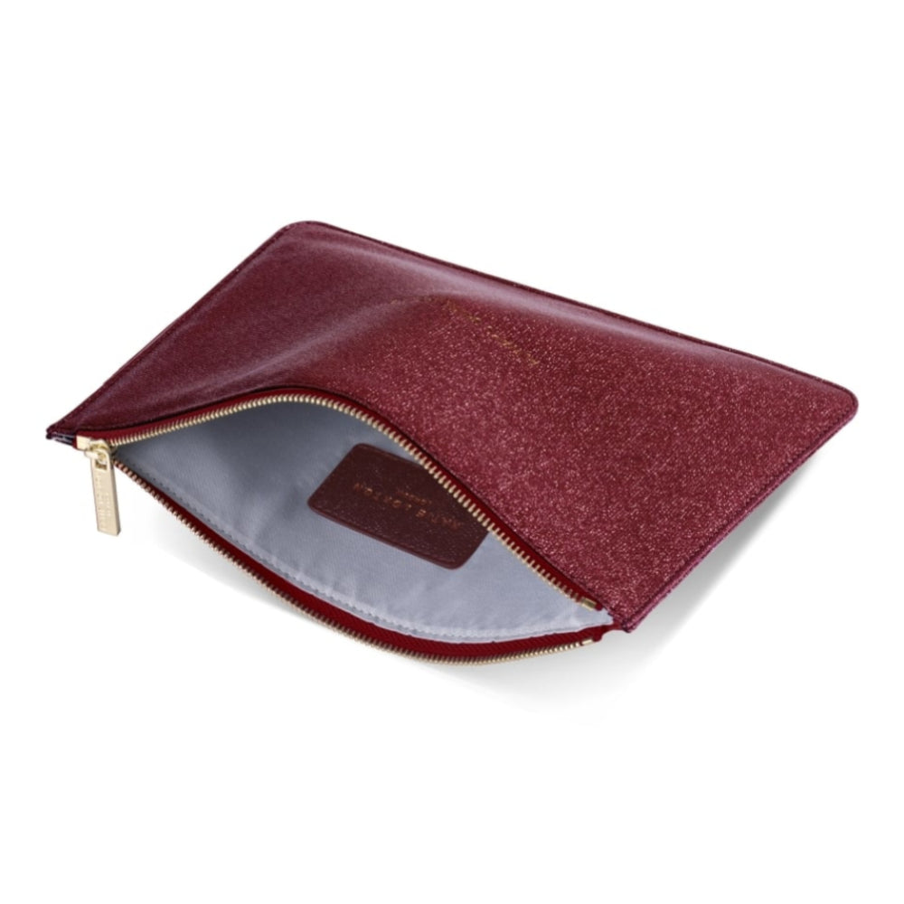 PERFECT POUCH - ALWAYS SHINE BRIGHT - red shimmer - 16x24cm