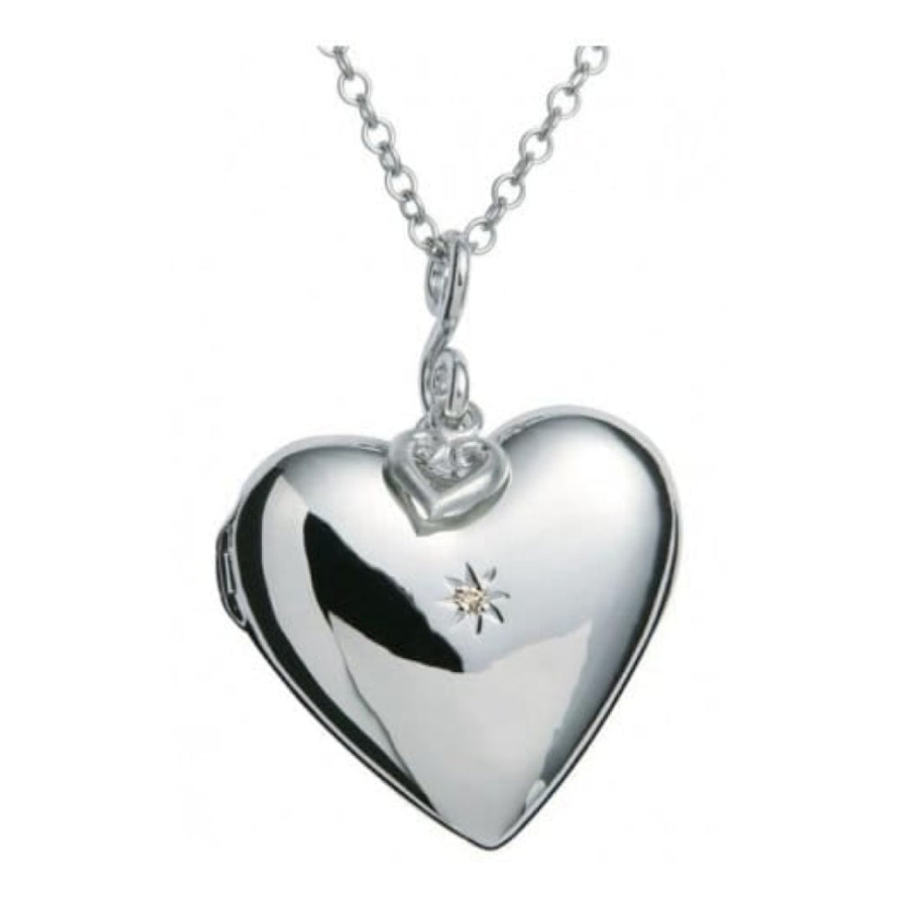 Starry Heart Silver Pendant